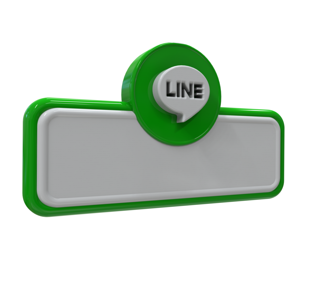 Social media icon logo lower third web banner 3d design render png