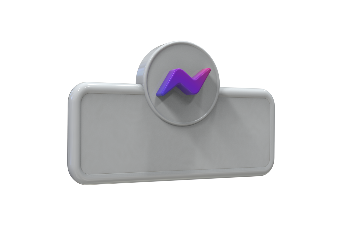 Social media icon logo lower third web banner 3d design render png