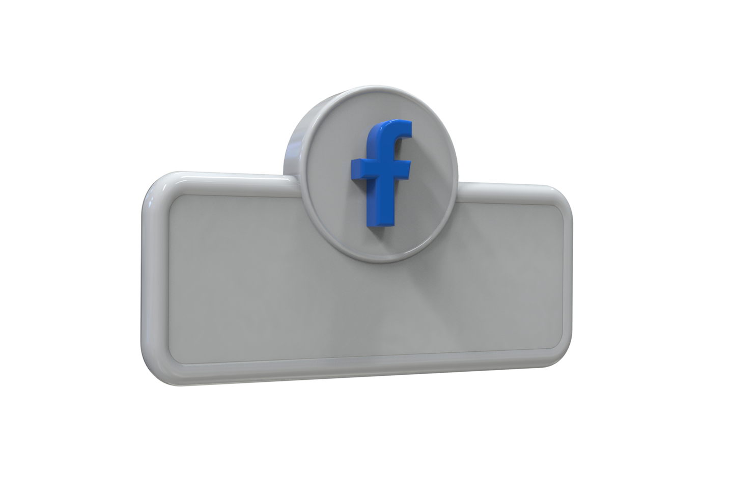 Social media icon logo lower third web banner 3d design render png