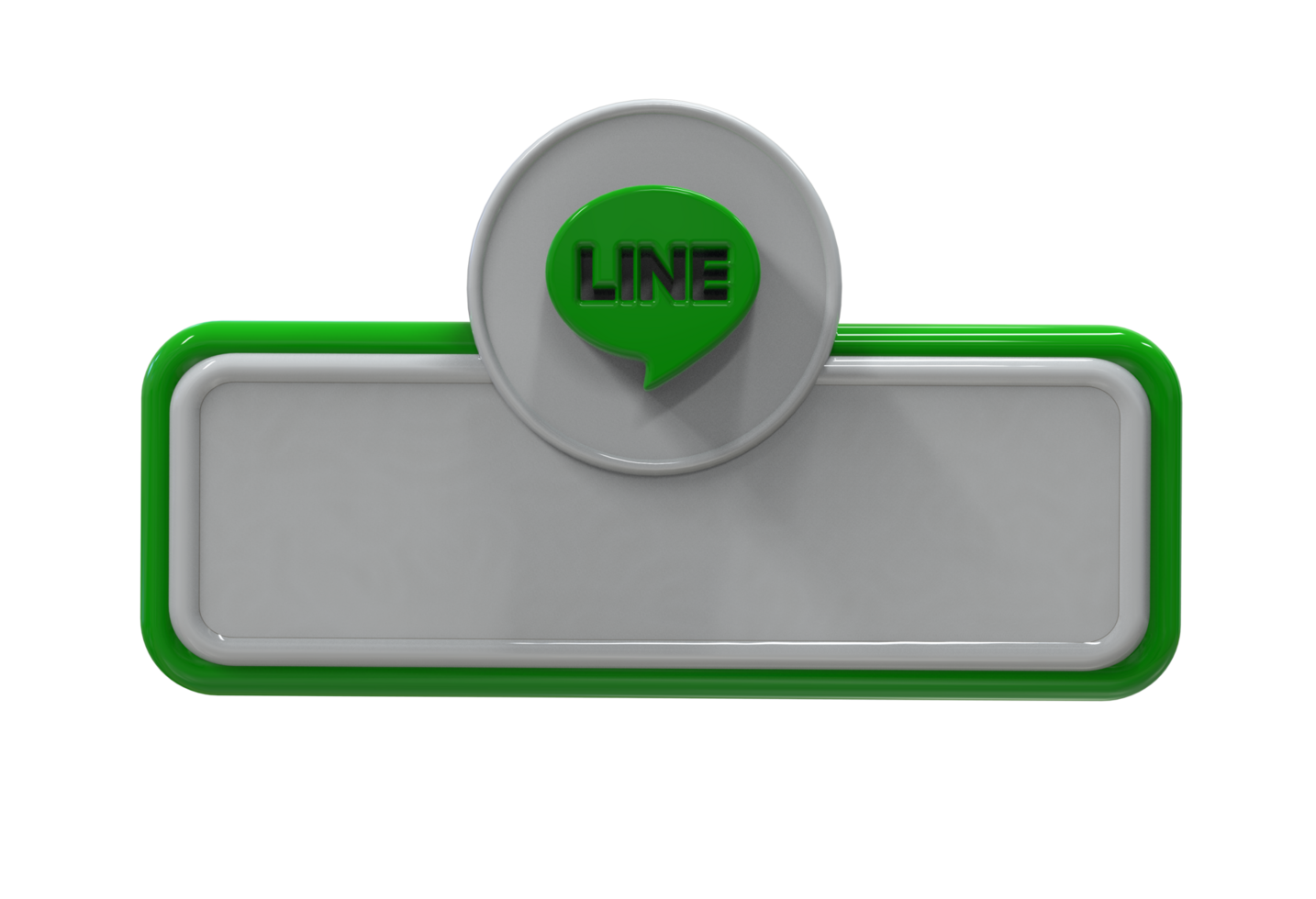 Social media icon logo lower third web banner 3d design render png