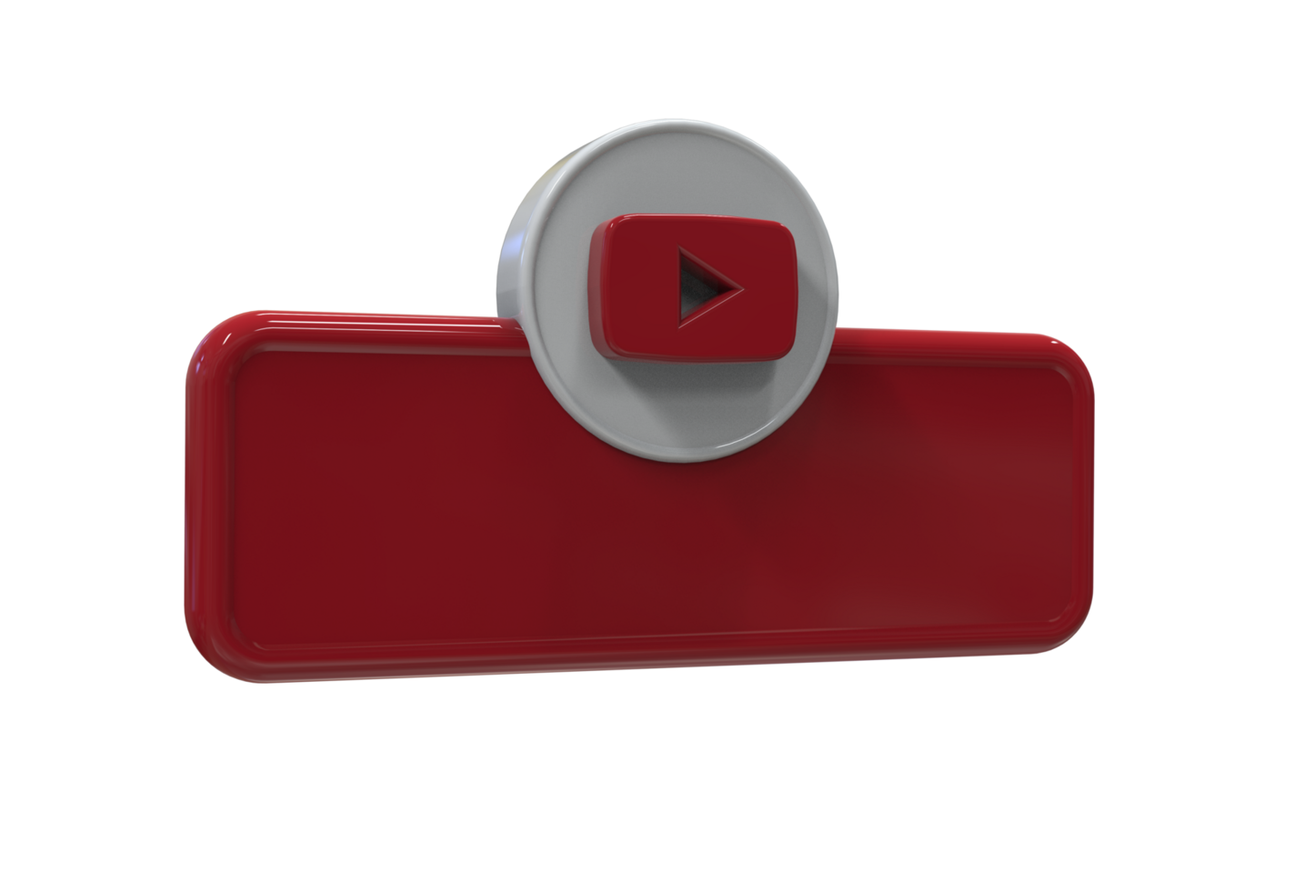 Social media icon logo lower third web banner 3d design render png