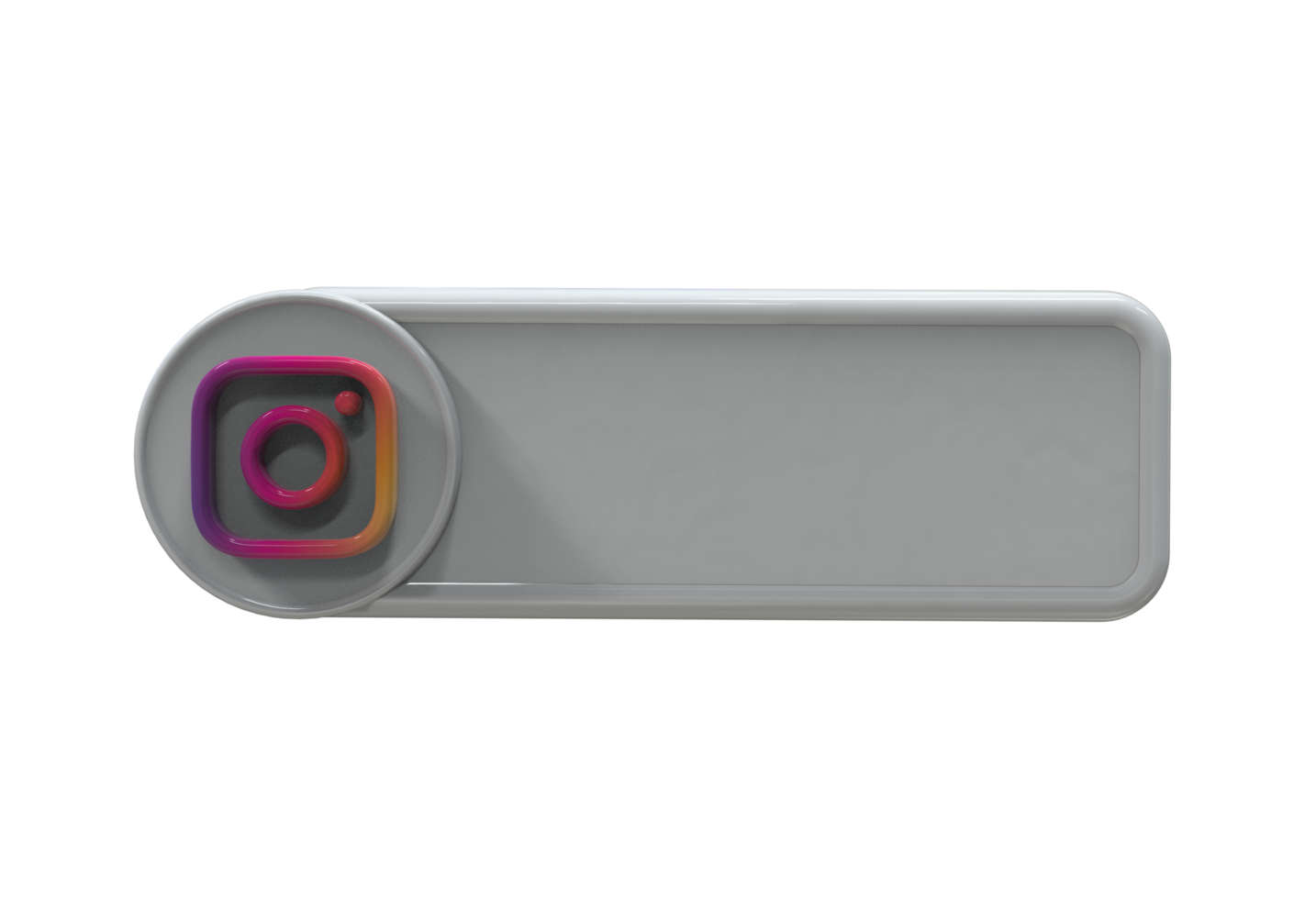 Social media icon logo lower third web banner 3d design render png