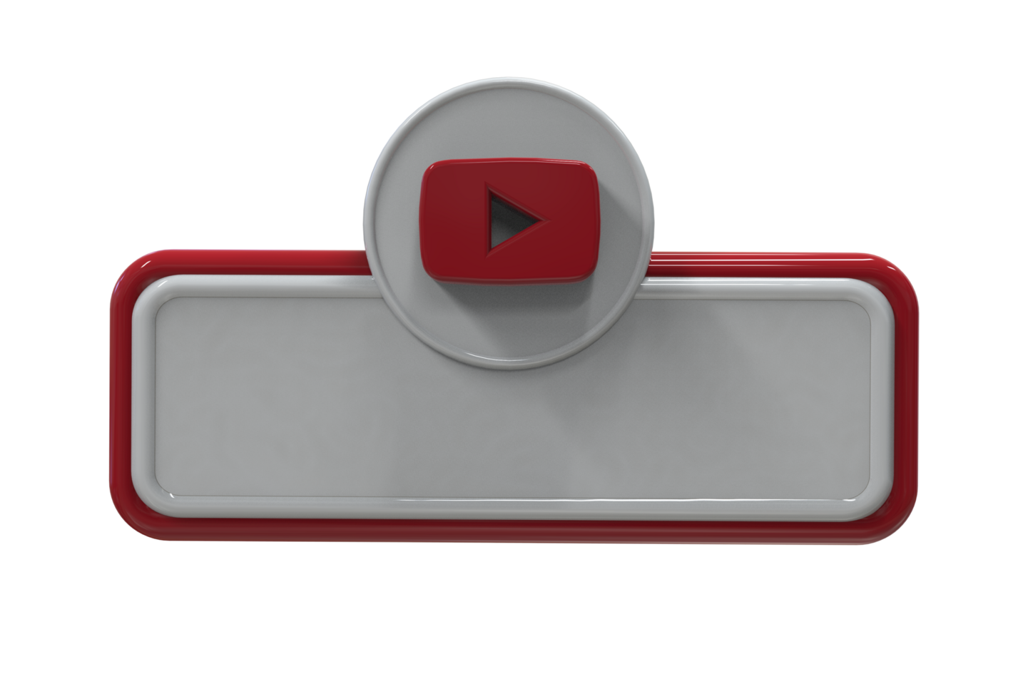 Social media icon logo lower third web banner 3d design render png