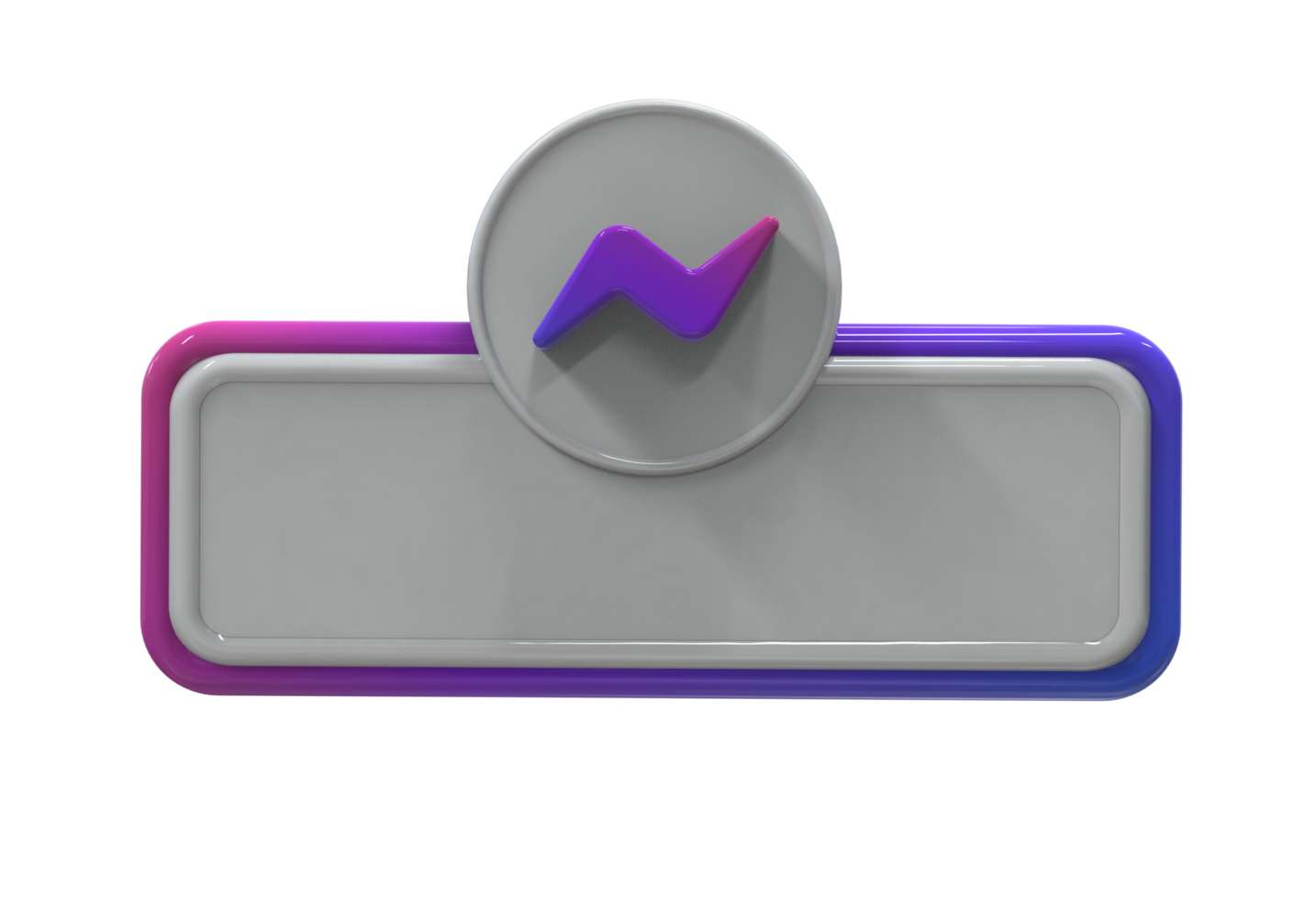 Social media icon logo lower third web banner 3d design render png