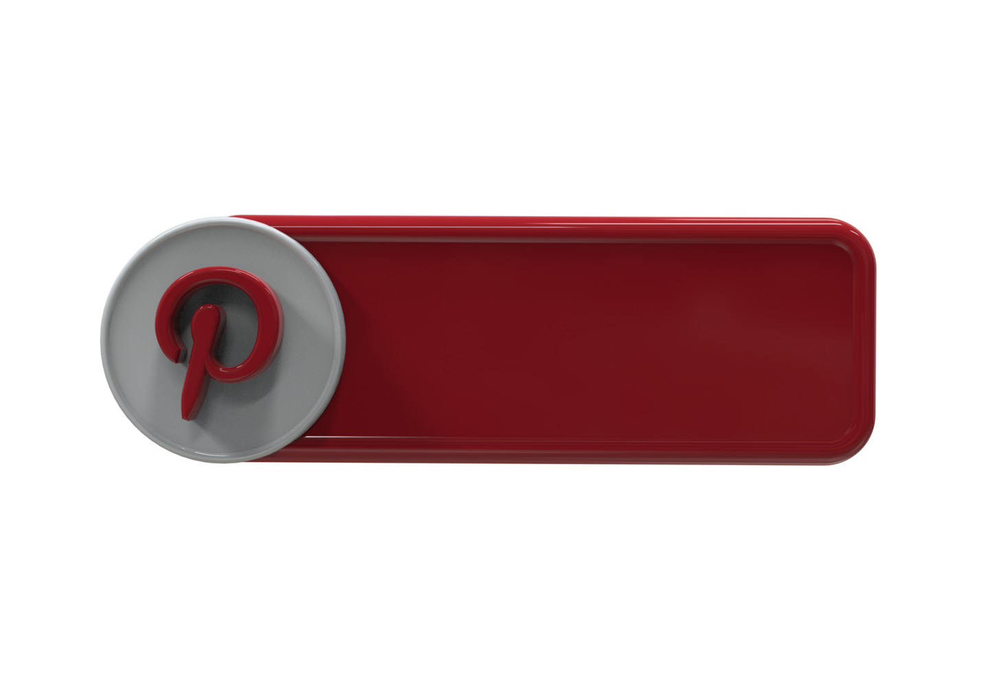 Social media icon logo lower third web banner 3d design render png