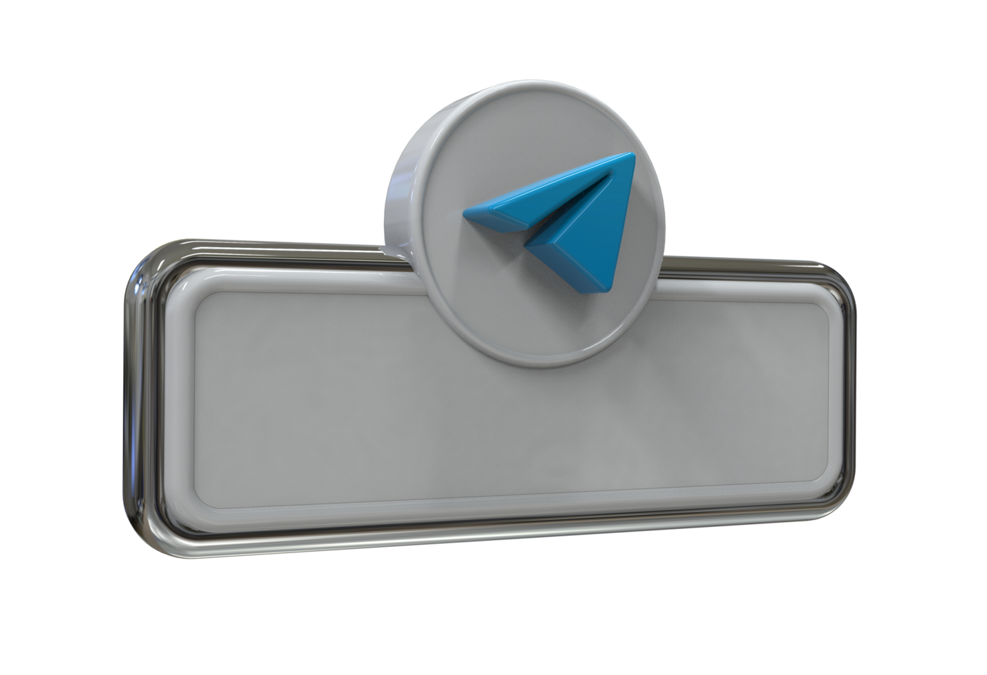 Social media icon logo lower third web banner 3d design render png