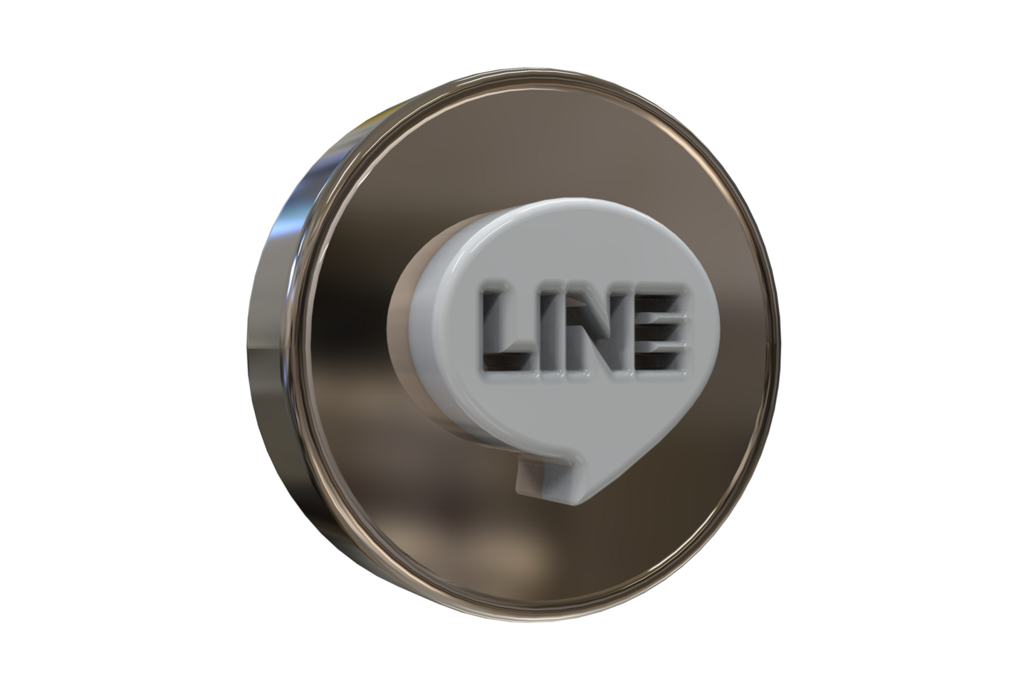logo icon 3d social media in modern png