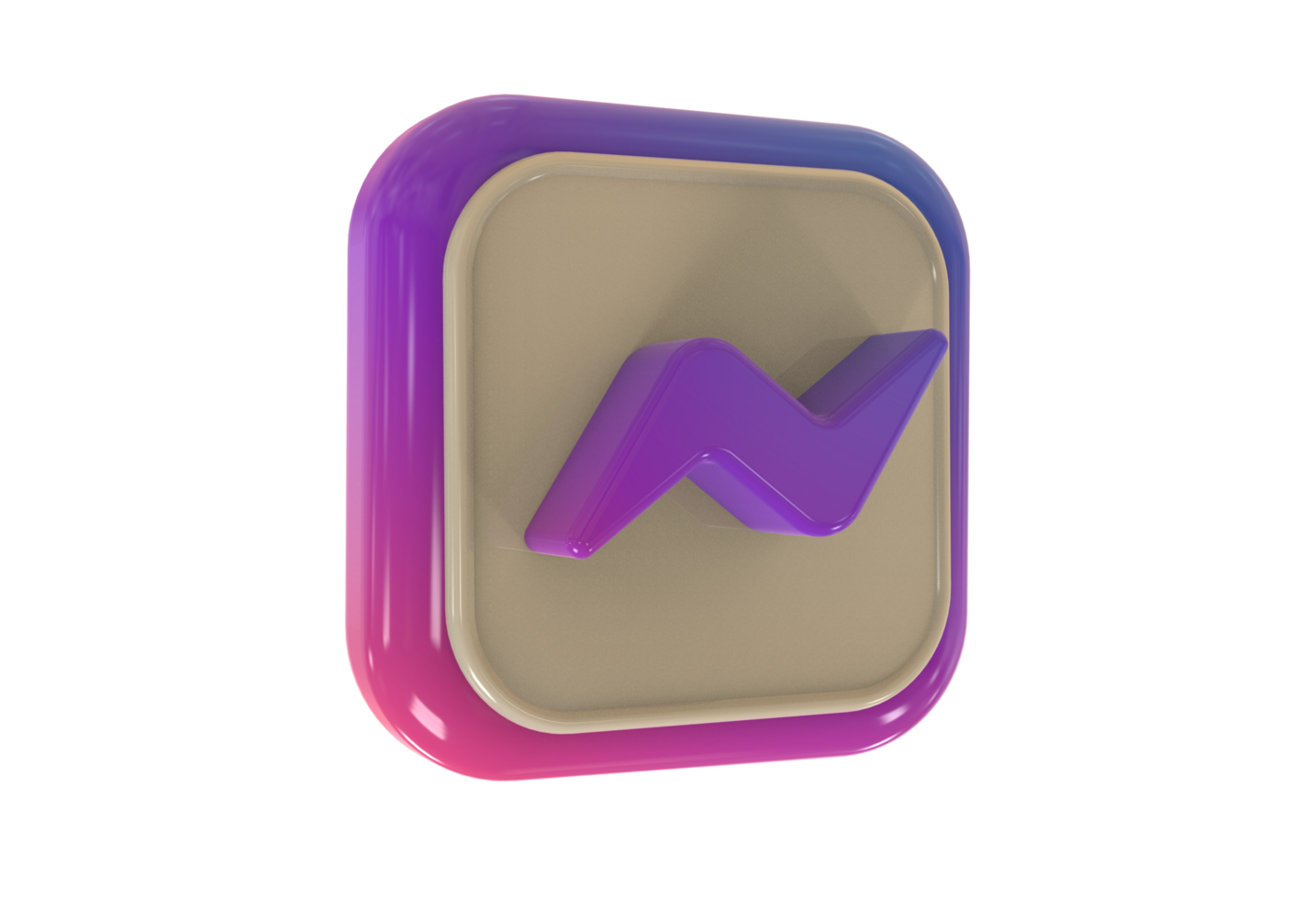logo icon 3d social media in modern png