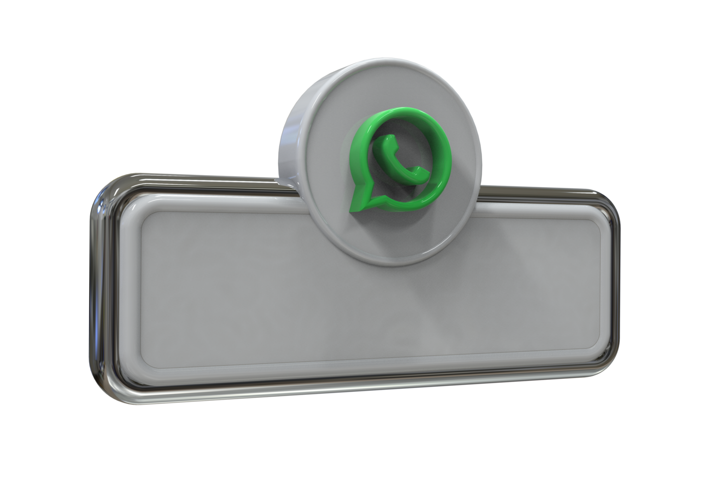 Social media icon logo lower third web banner 3d design render png