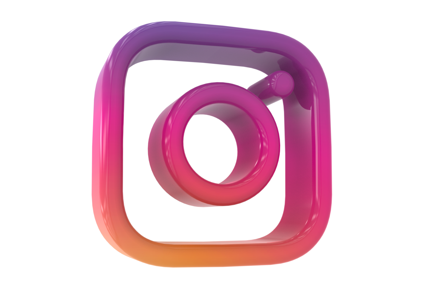 logo icon 3d social media in modern png