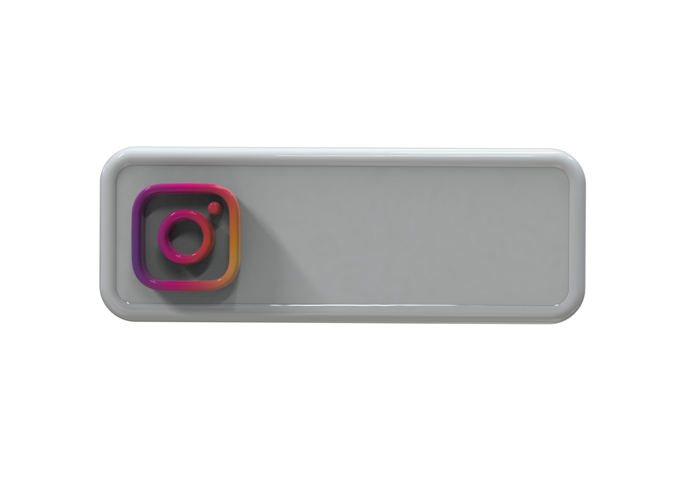 Social media icon logo lower third web banner 3d design render png