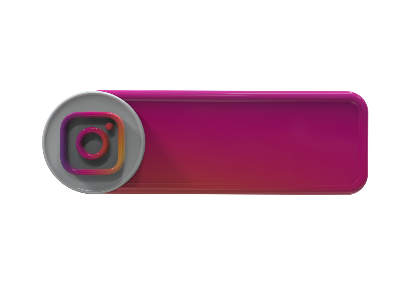 sociaal media icoon logo lager derde web banier 3d ontwerp geven png