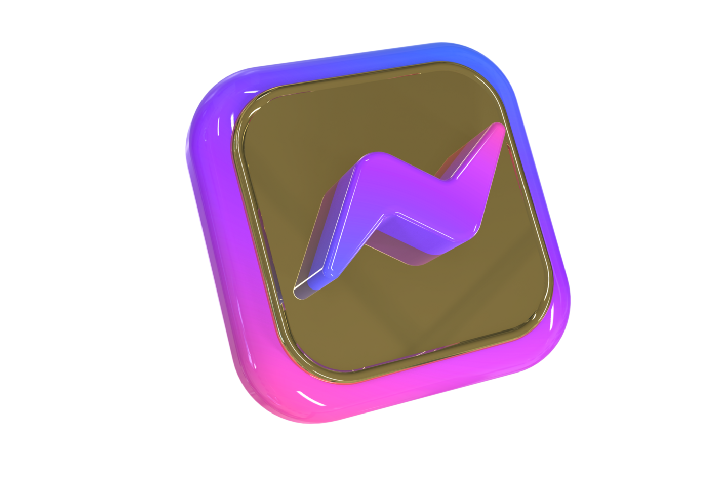 logo icon 3d social media in modern png