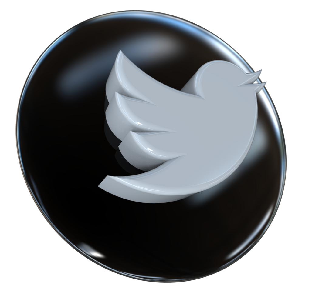 logo icon 3d social media in modern png