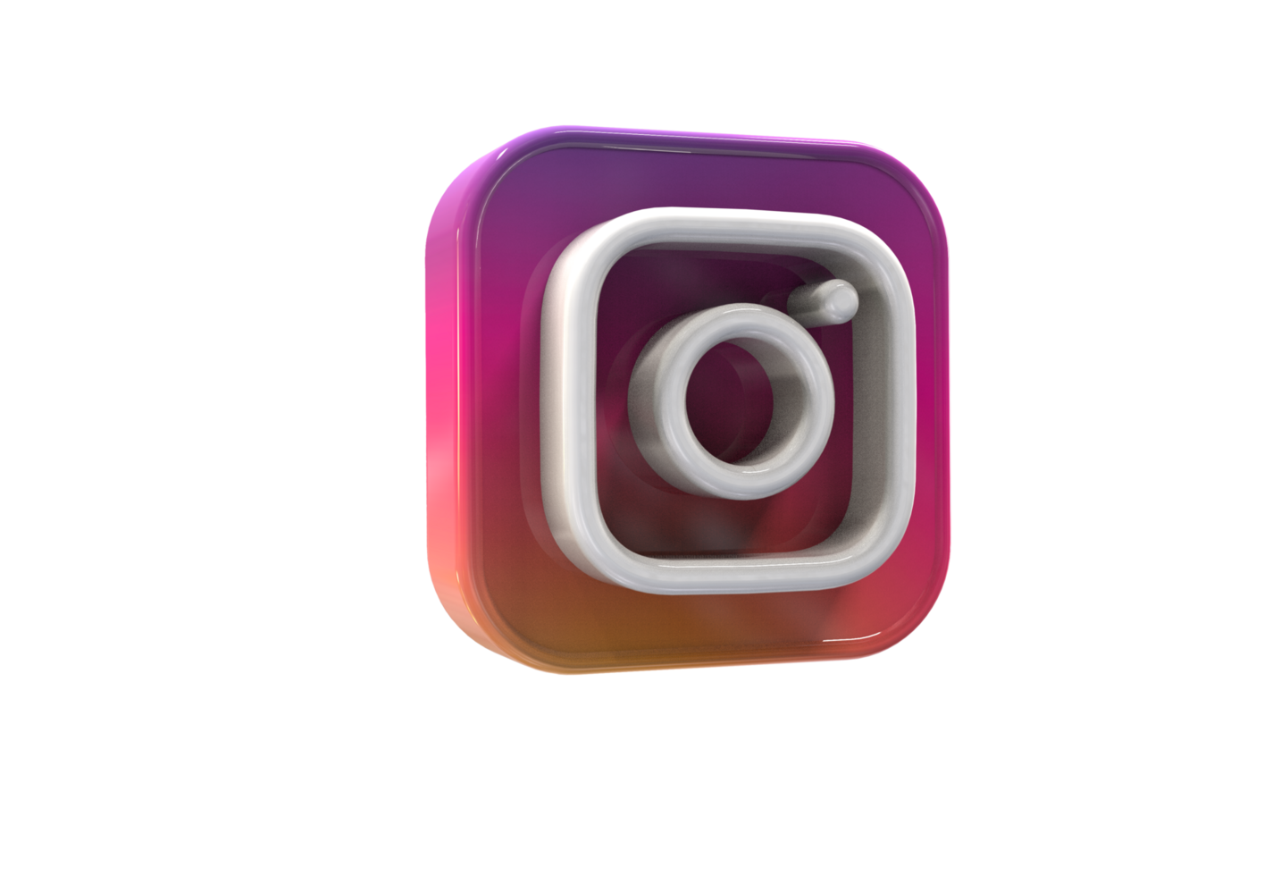 logotipo ícone 3d social meios de comunicação dentro moderno png