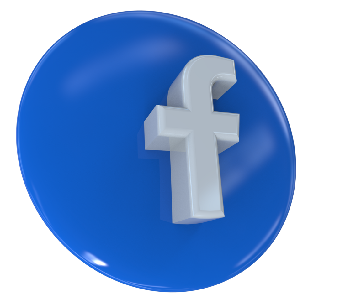 logo icon 3d social media in modern png