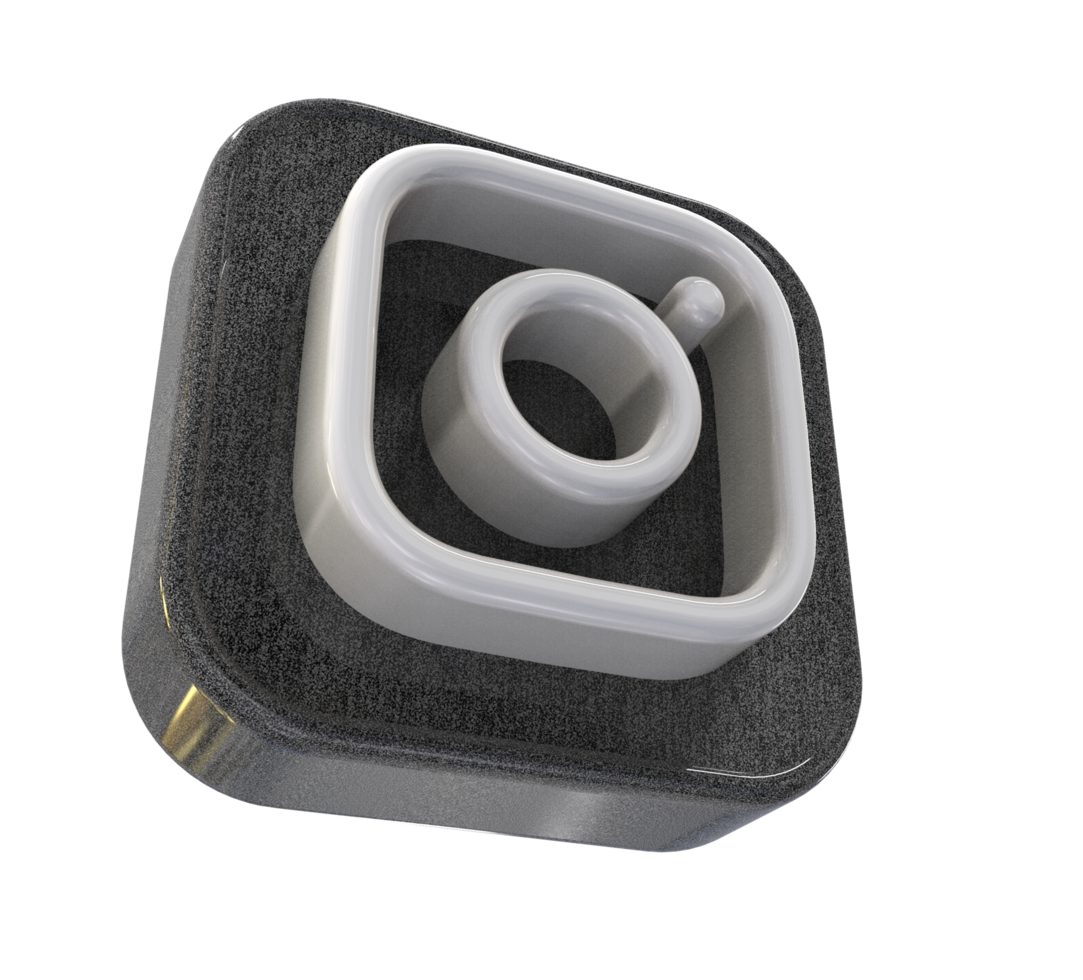 logo icon 3d social media in modern png