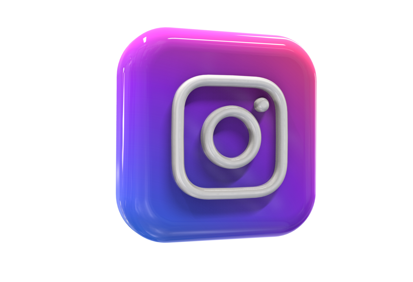 logo icon 3d social media in modern png