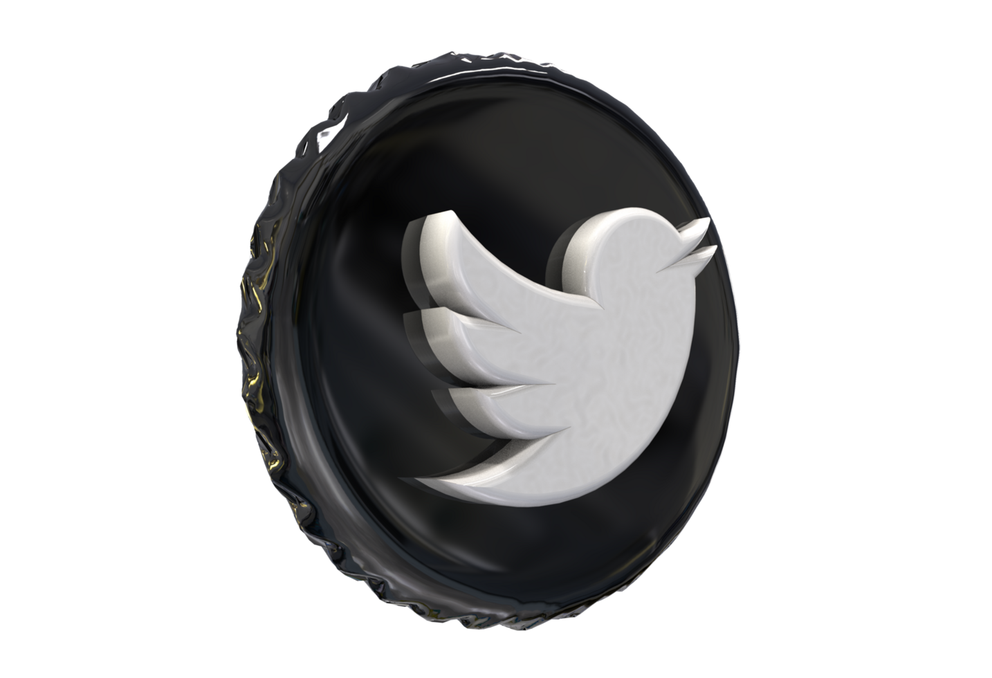logo icon 3d social media in modern png