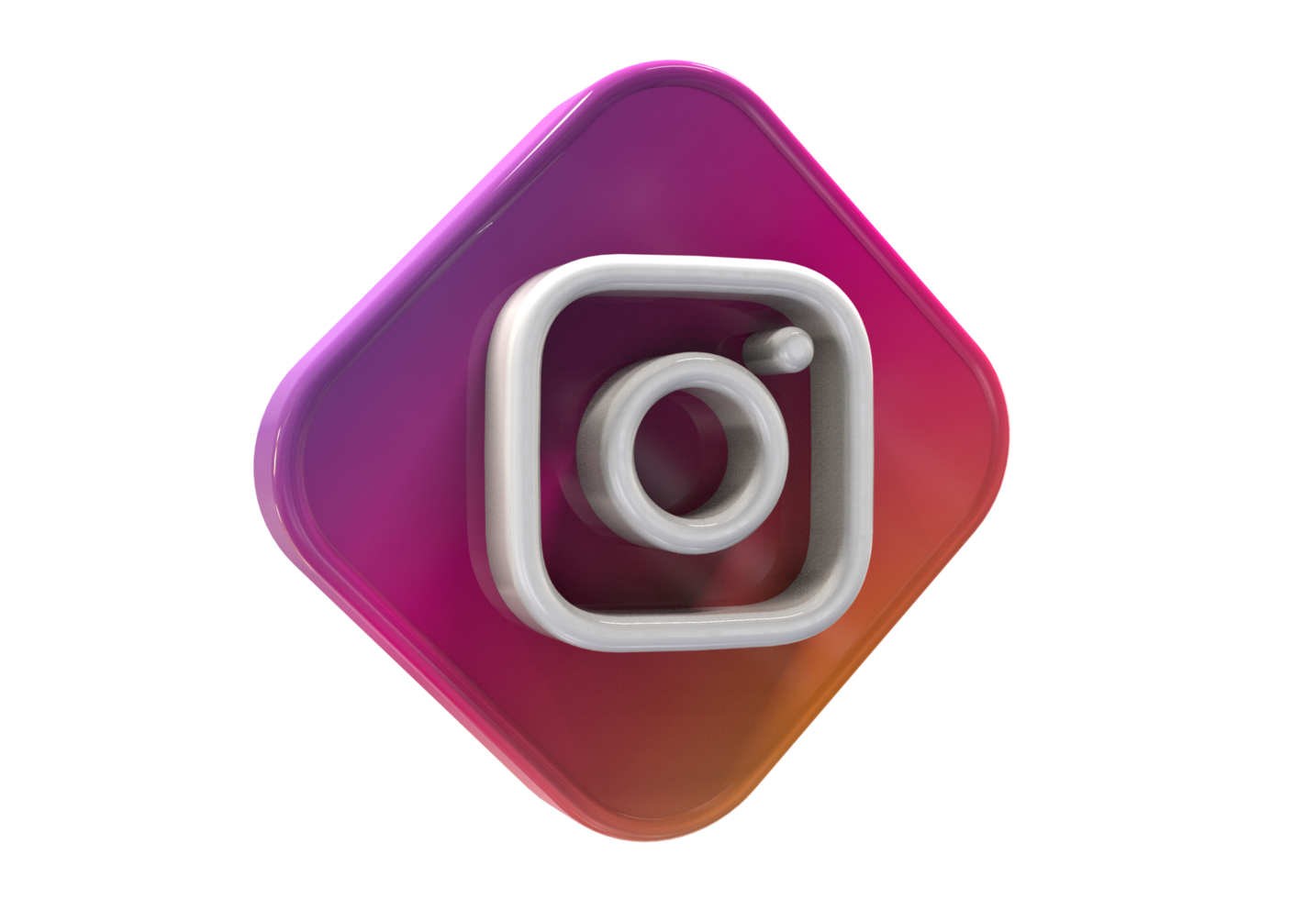 logo icône 3d social médias dans moderne png