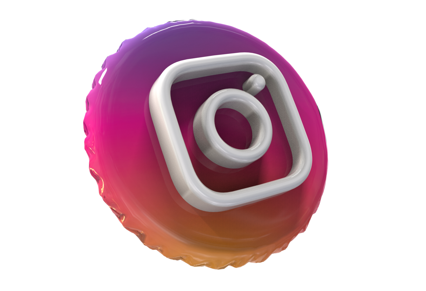 logo icon 3d social media in modern png