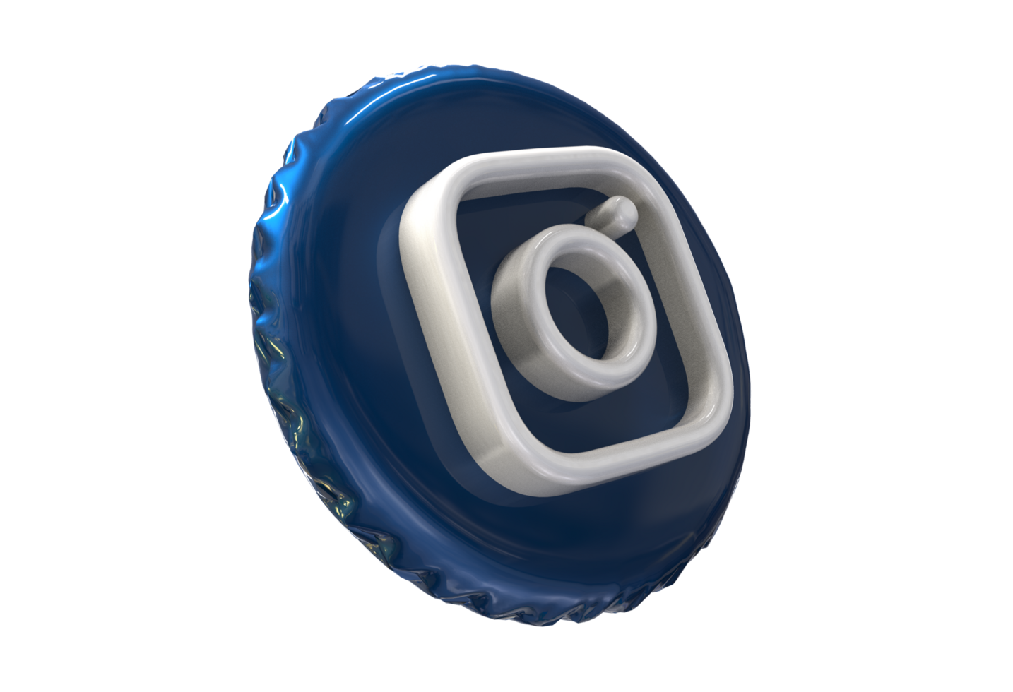 logo icon 3d social media in modern png