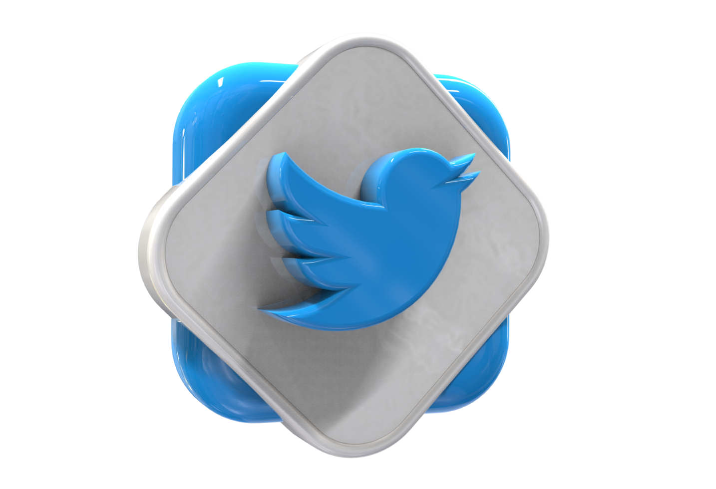 logo icono 3d social medios de comunicación en moderno png