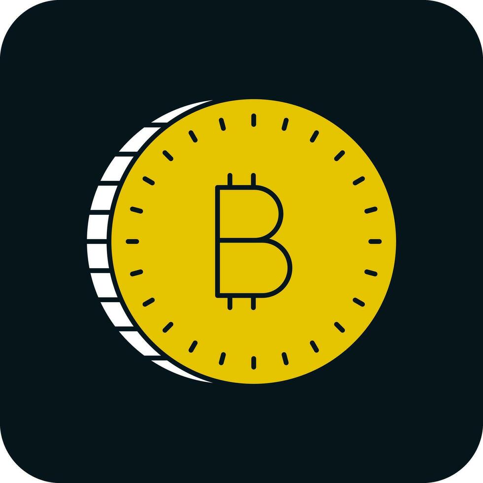 diseño de icono de vector de bitcoin