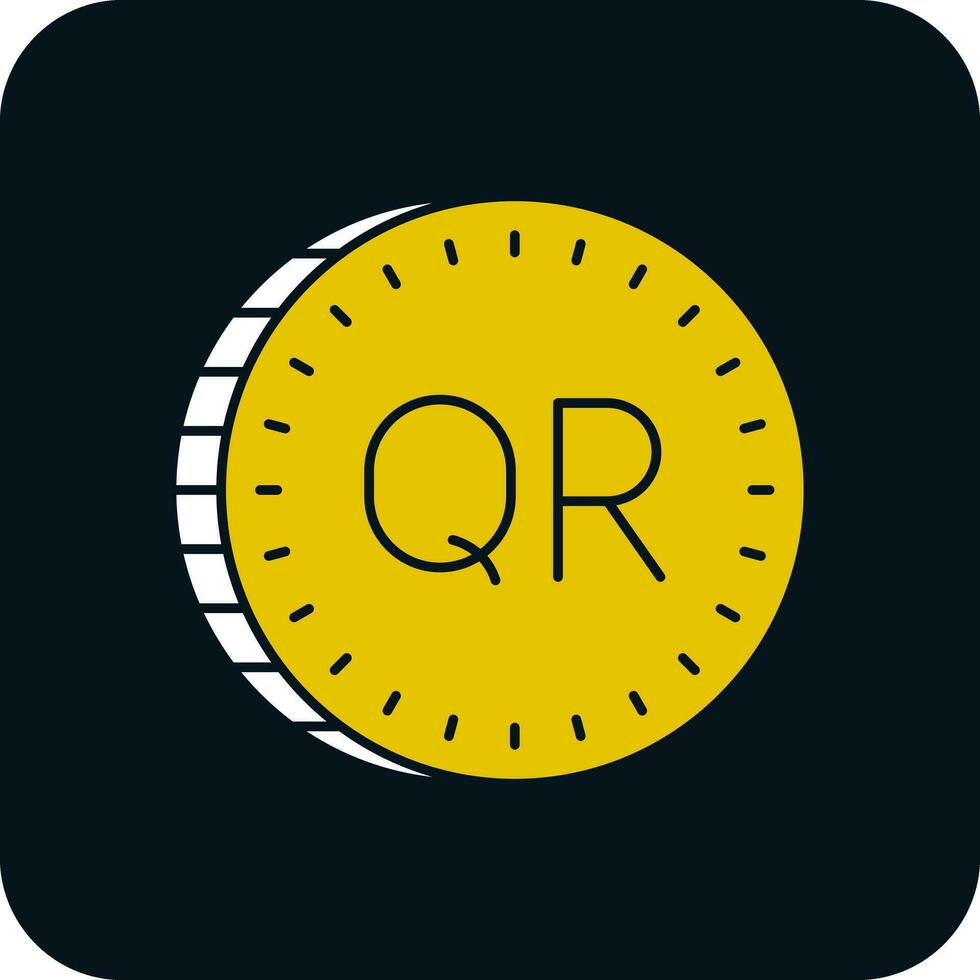 Qatari riyal Vector Icon Design