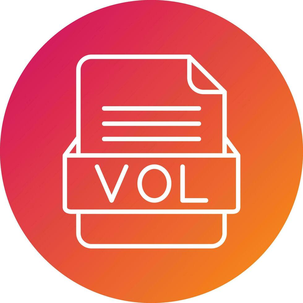 VOL File Format Vector Icon