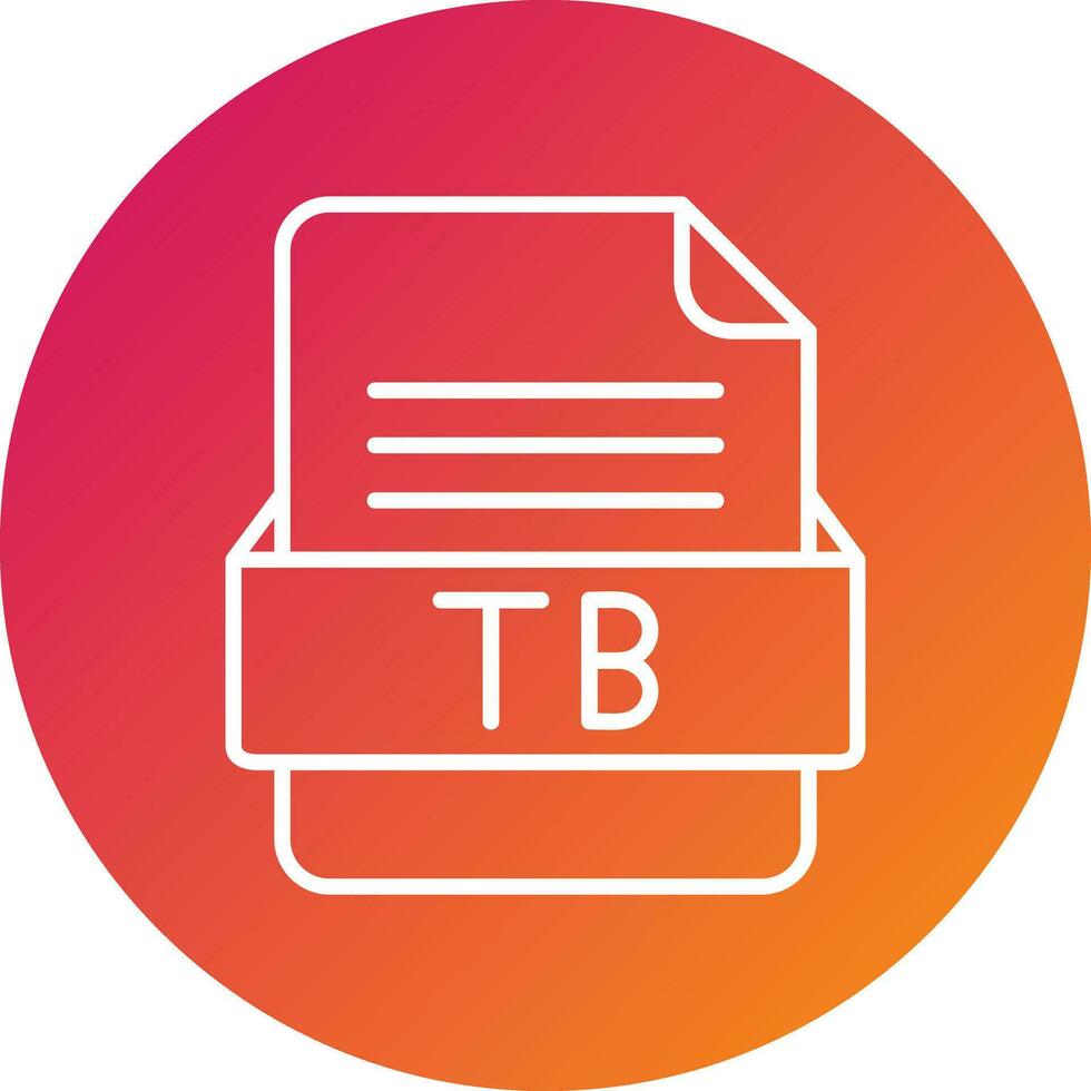 TB File Format Vector Icon