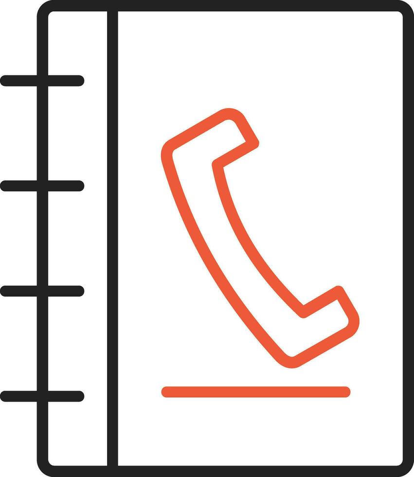 Phone Book Vector Icon