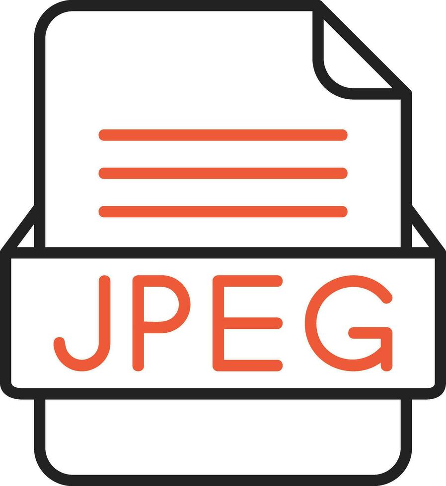 JPEG File Format Vector Icon