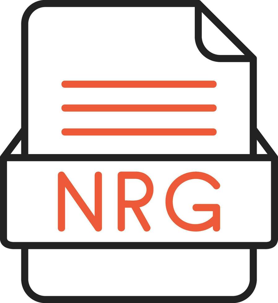 NRG File Format Vector Icon