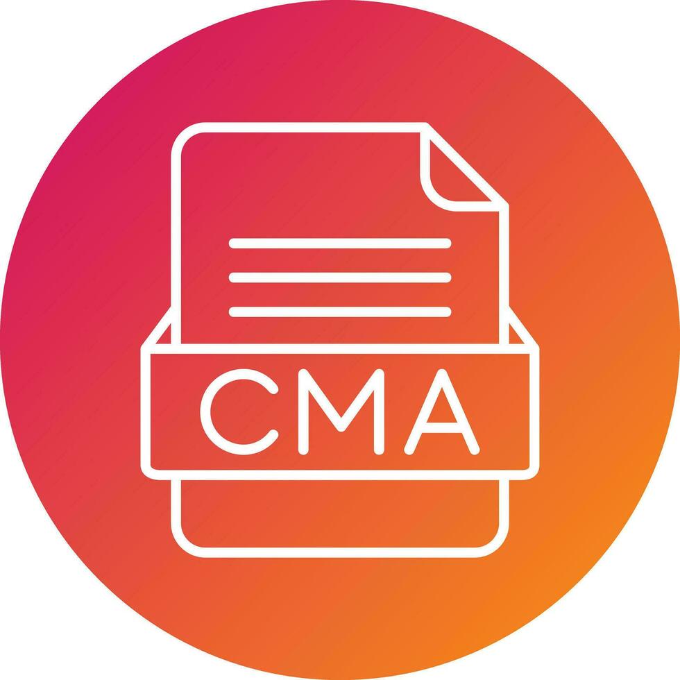 CMA File Format Vector Icon