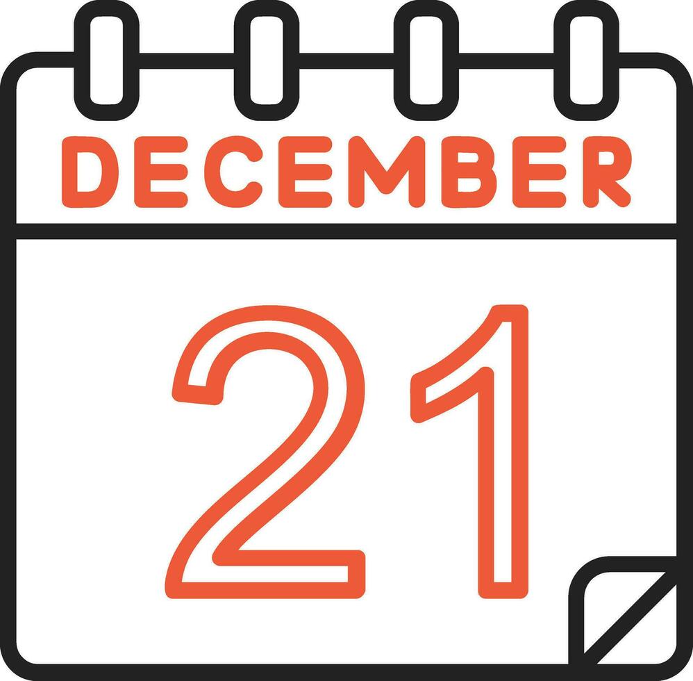 21 December Vector Icon