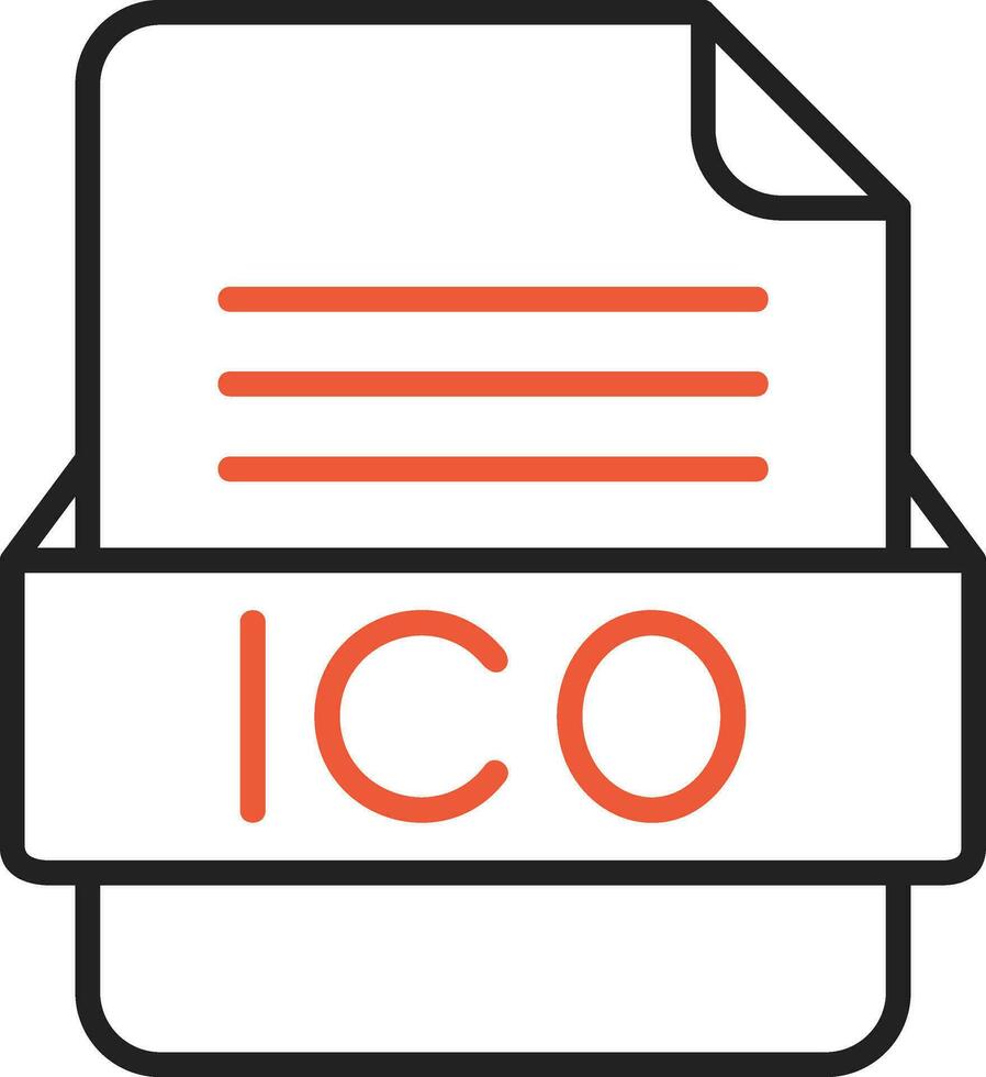 ico archivo formato vector icono