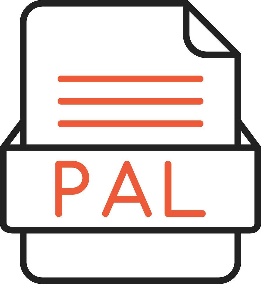 PAL File Format Vector Icon