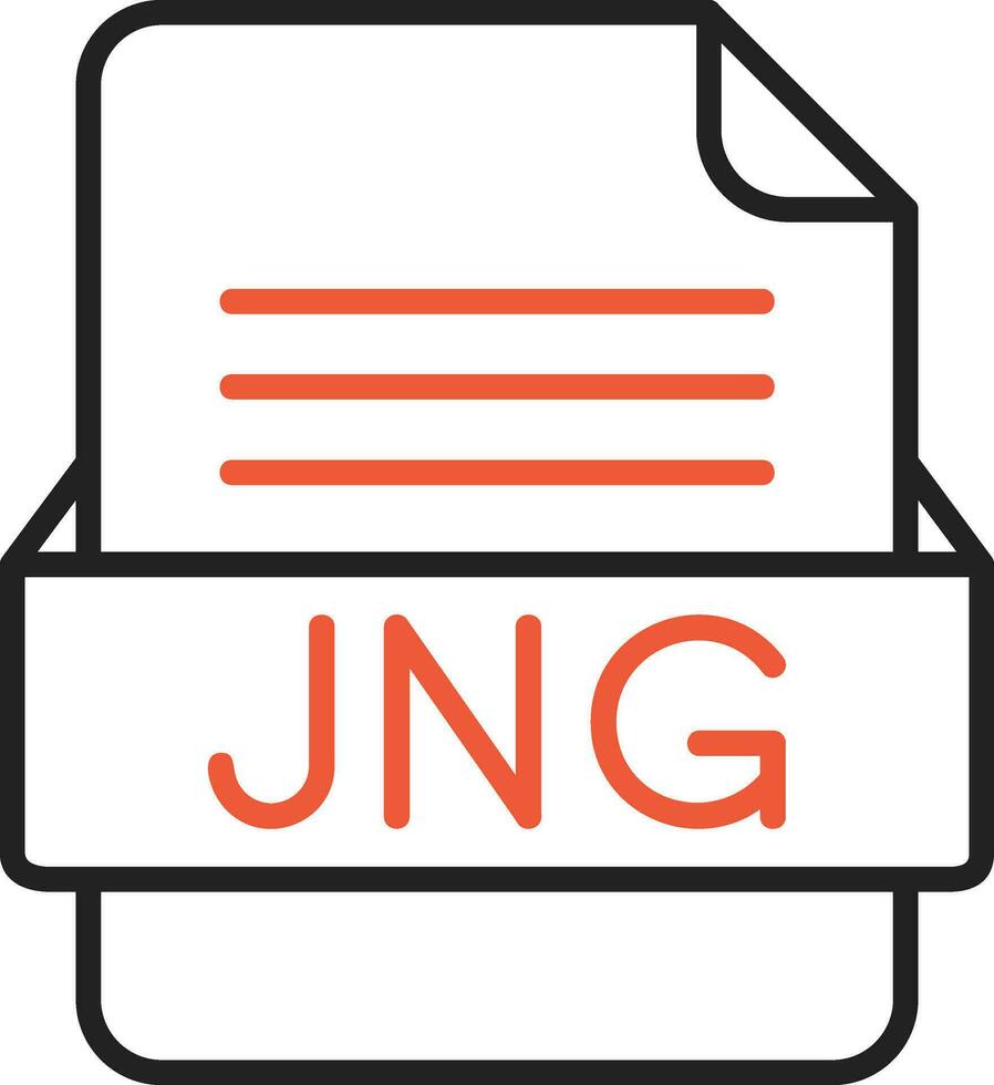 jng archivo formato vector icono