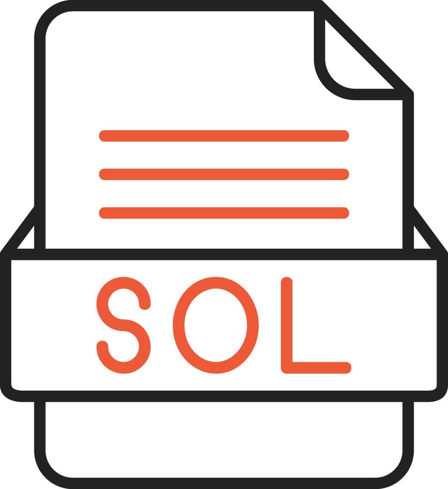 SOL File Format Vector Icon