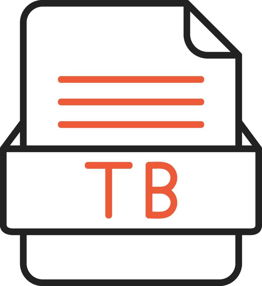 TB File Format Vector Icon