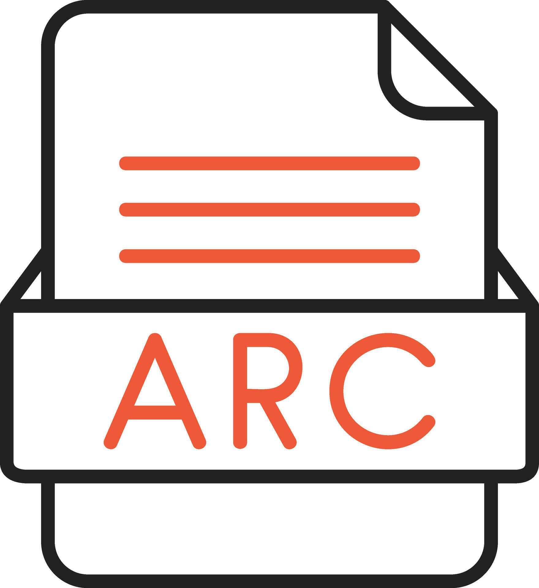 ARC File Format Vector Icon 29463953 Vector Art at Vecteezy