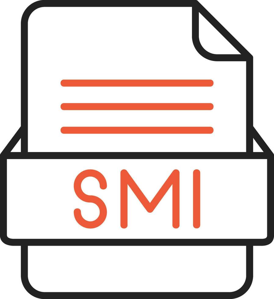 SMI File Format Vector Icon