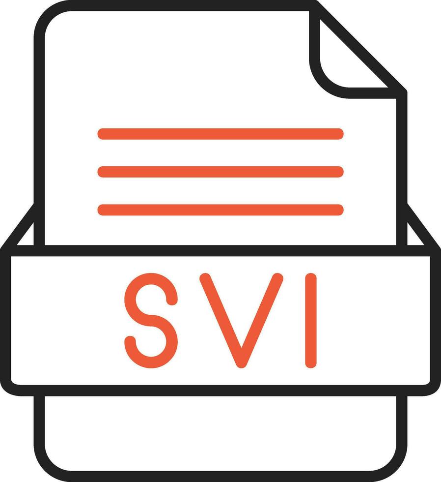 SVI File Format Vector Icon