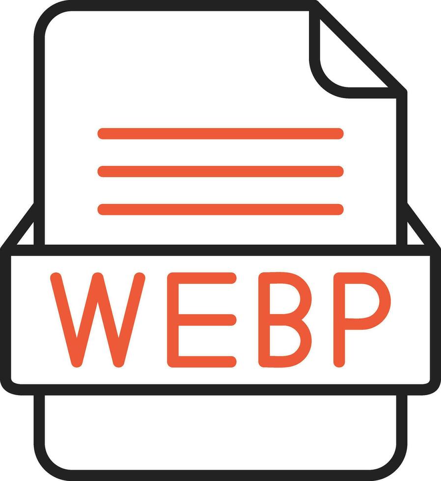 webp archivo formato vector icono