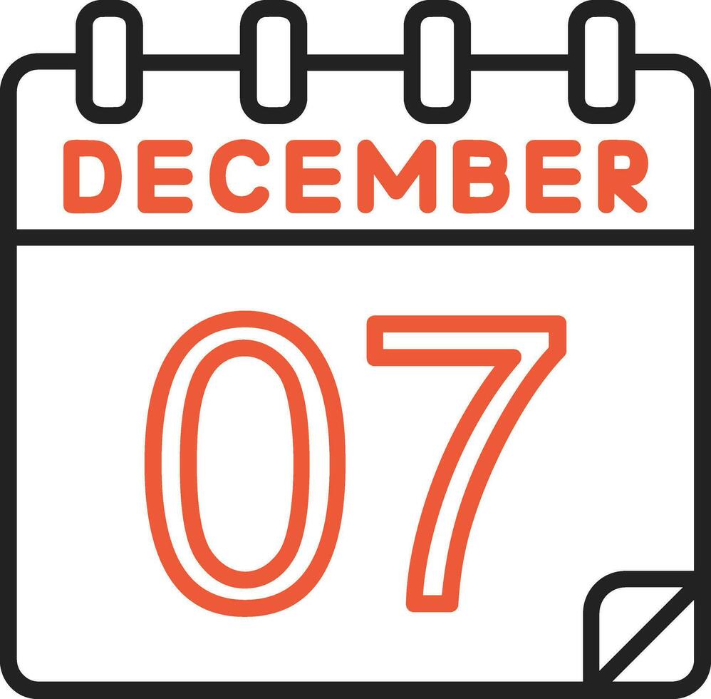 7 December Vector Icon