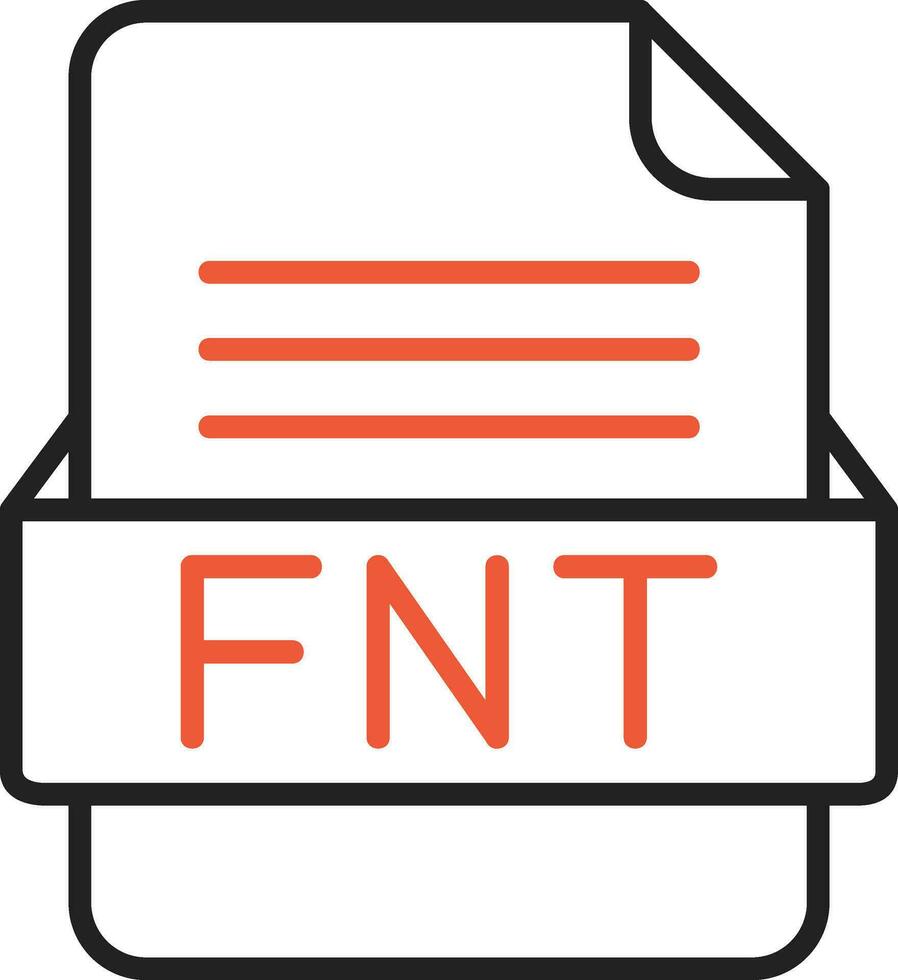 fnt archivo formato vector icono