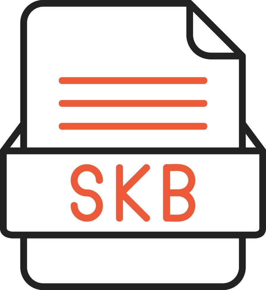 SKB File Format Vector Icon