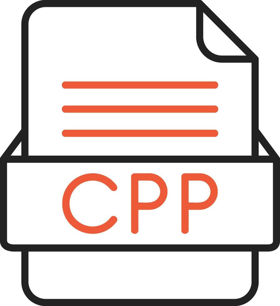 CPP File Format Vector Icon