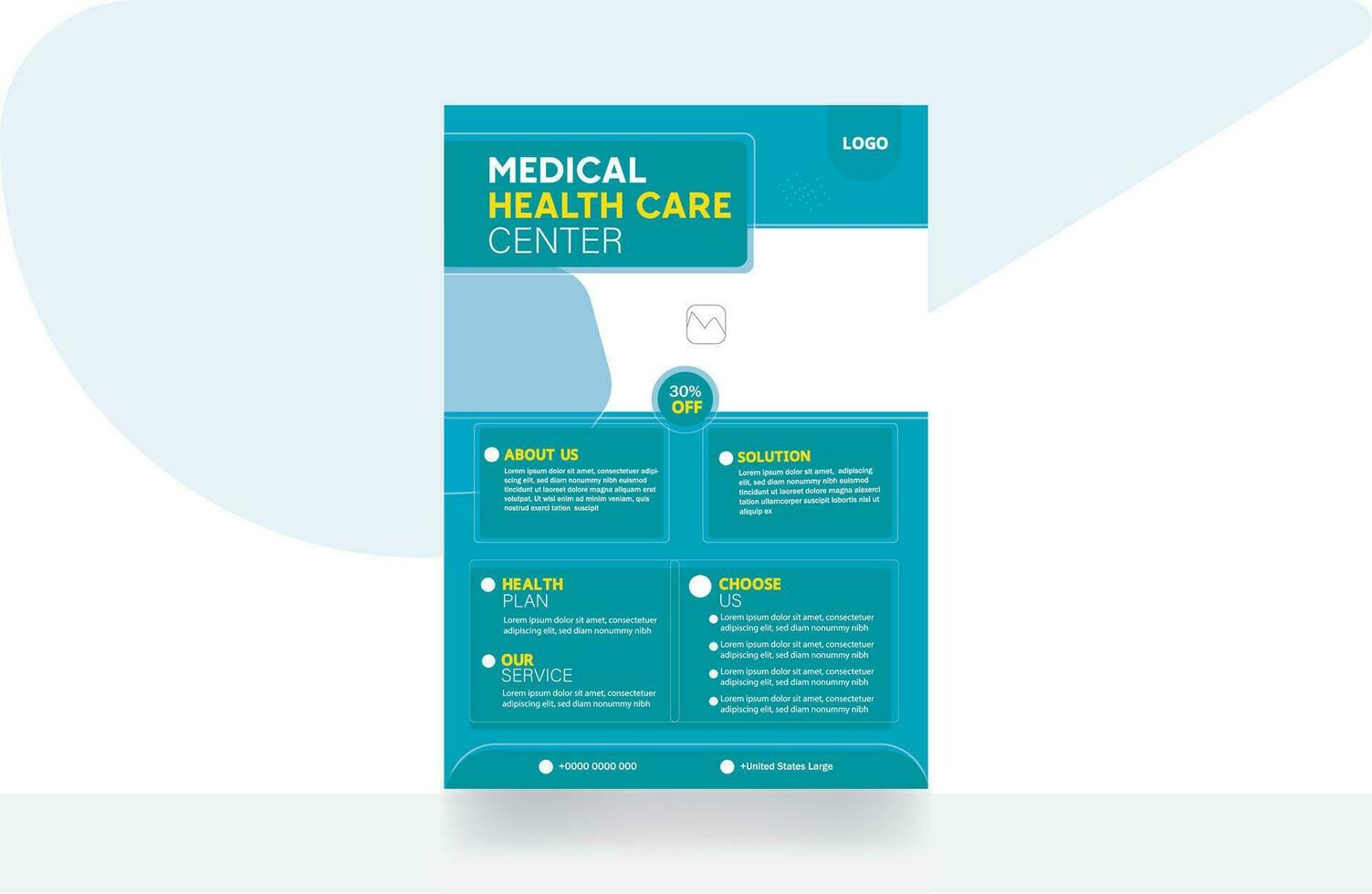 Medical flyer healthcare corporate flyer brochure design healthcare flyer banner background template vector
